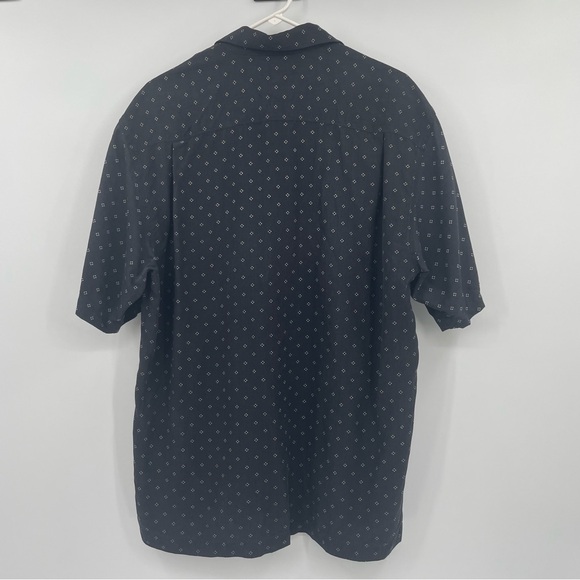 Tommy Bahama 100% Silk Shirt Button Down Short Sleeve Blue & White Sz Large - Picture 5 of 9